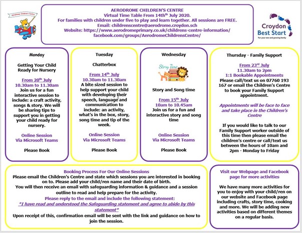 Childrens centre virtual programme