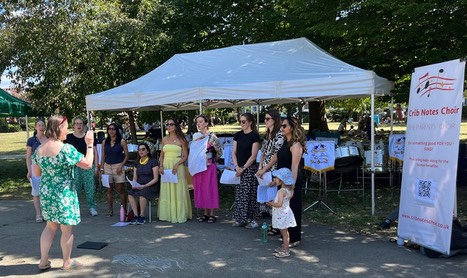 Crib Notes Choir Wimbledon summer fair performance 2025
