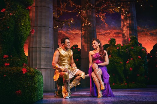 Disney's Hercules - Hercules (Luke Brady) & Meg (Mae Ann Jorolan) Photo by Matt Crockett ©Disney