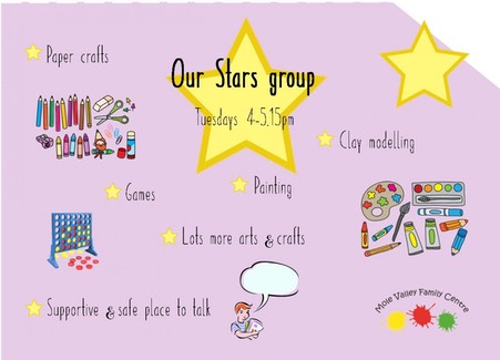 Stars group flyer - square